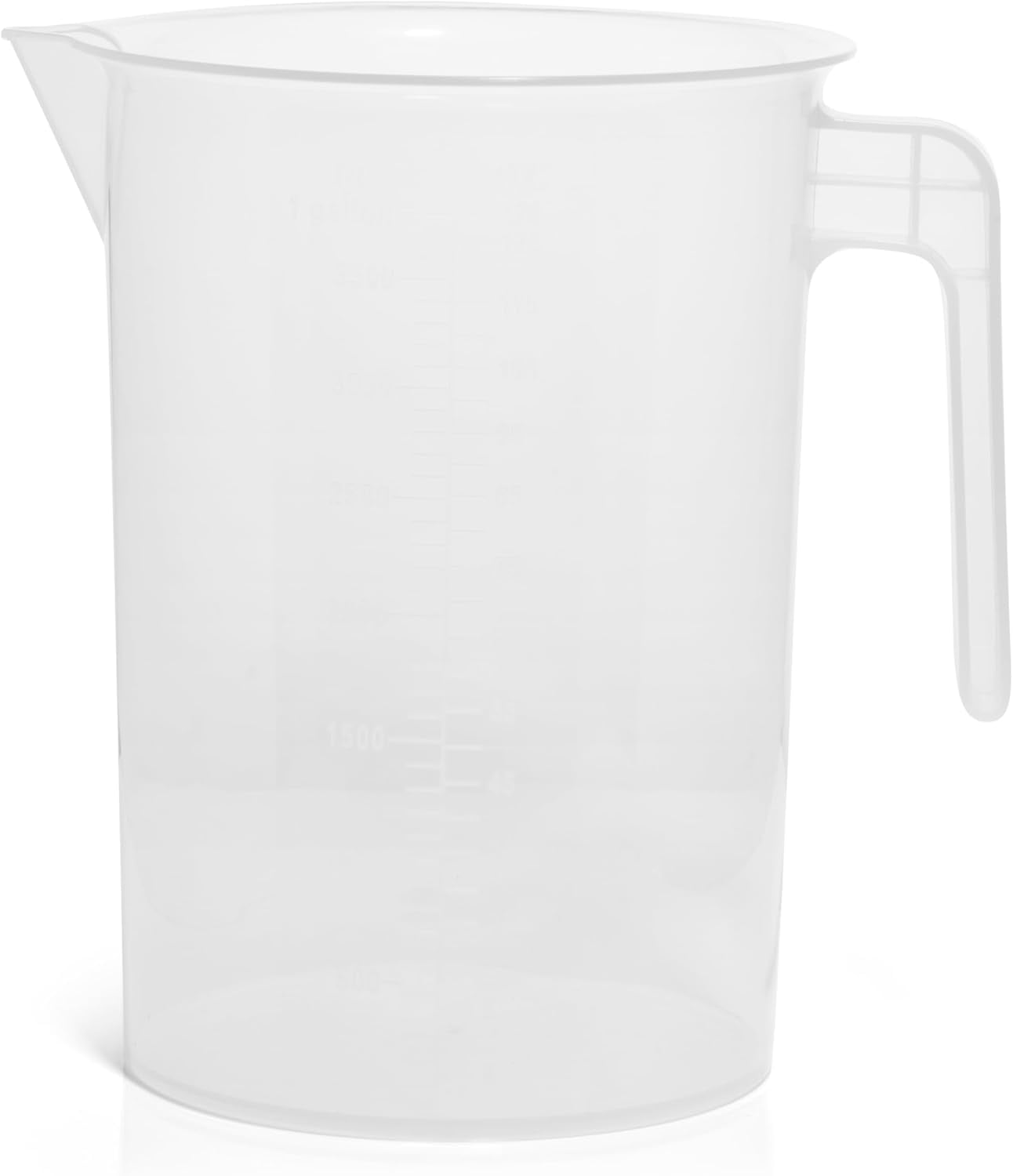 1 Gallon Measuring Pitcher | 3.785 Liter Shatterproof Plastic Large Graduated Mixing Pitchers, 1 Gallon (128 Fl Oz)