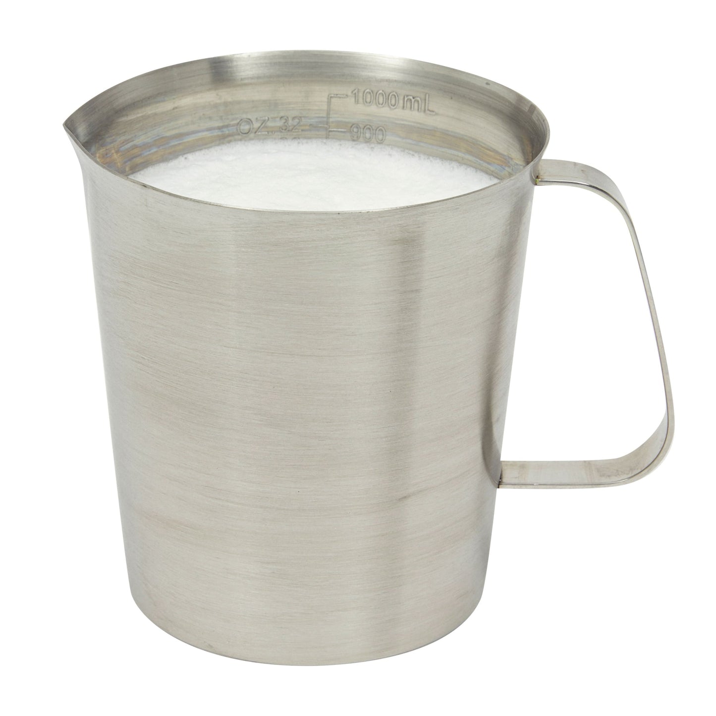 32 oz Stainless Steel Measuring Cup with Handle, 4 Cup Metal Pitcher with Ounces and Milliliters Marking (1000 ml)