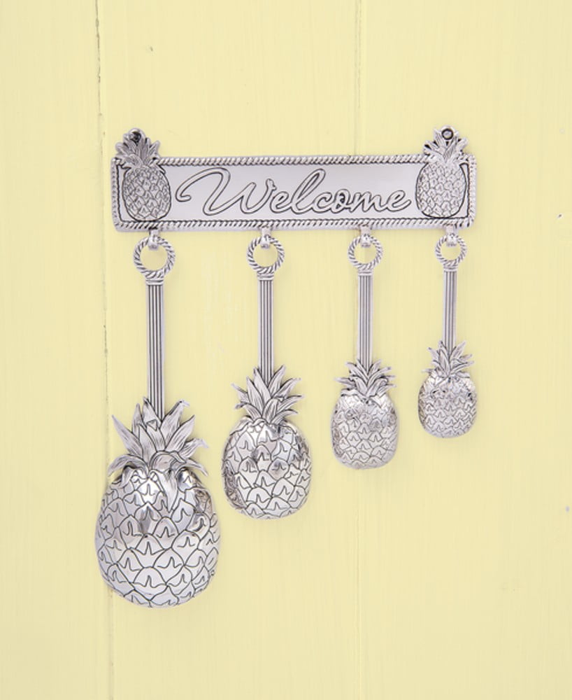 Ganz Measuring Spoons Witho Color - Pineapples (4 Piece Set)