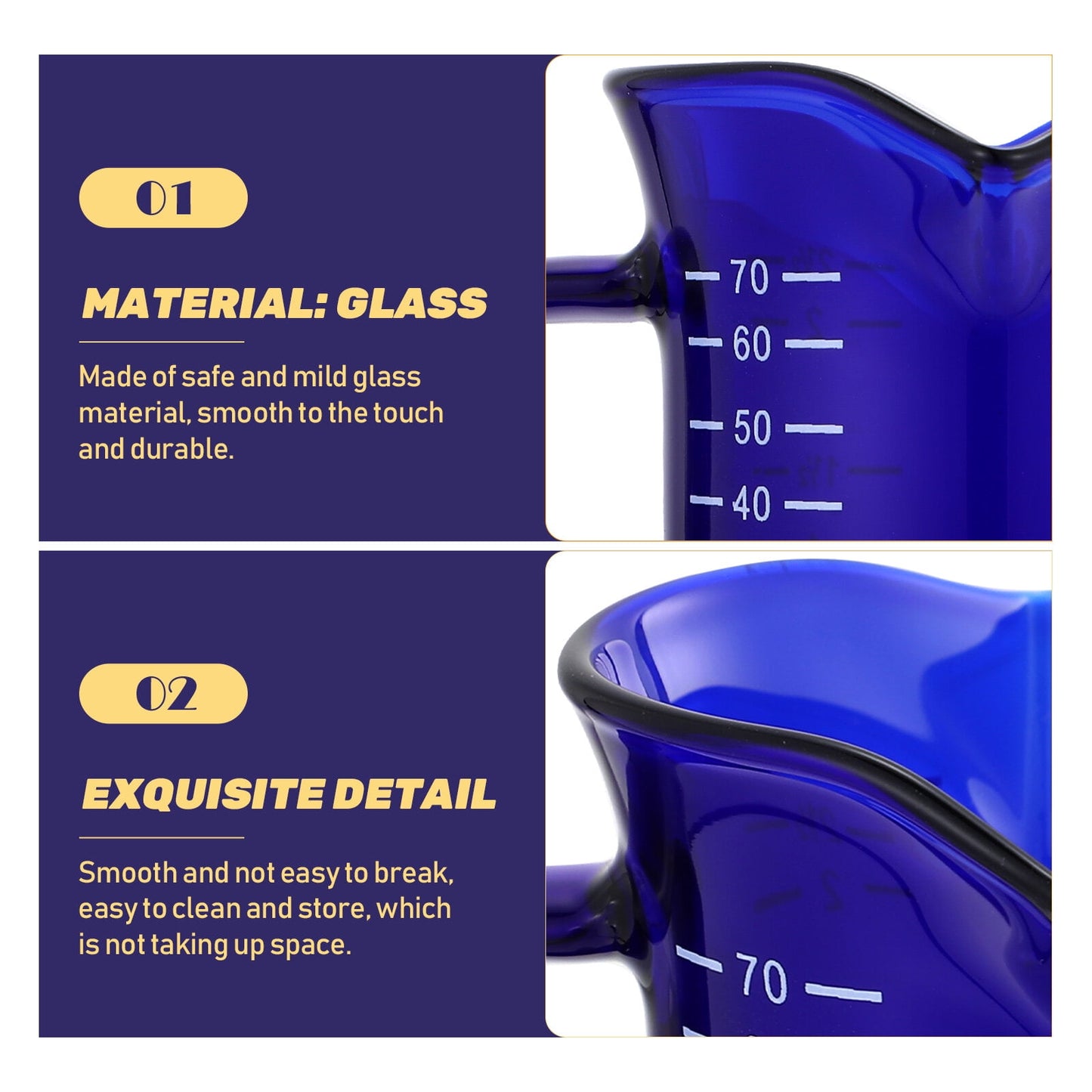 Glass Measuring Cup Glass Coffee Mug Measuring Milk Glass Home Drinking Glass Coffee Cup
