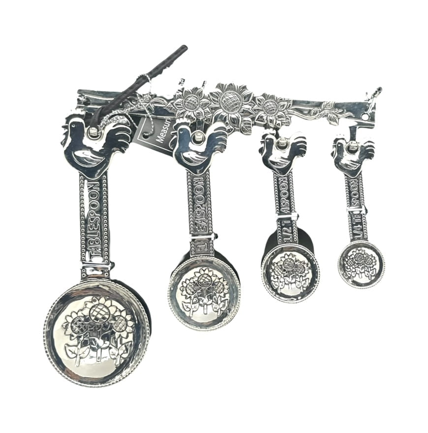 5pcs Rooster Sunflower Measuring Spoon Set