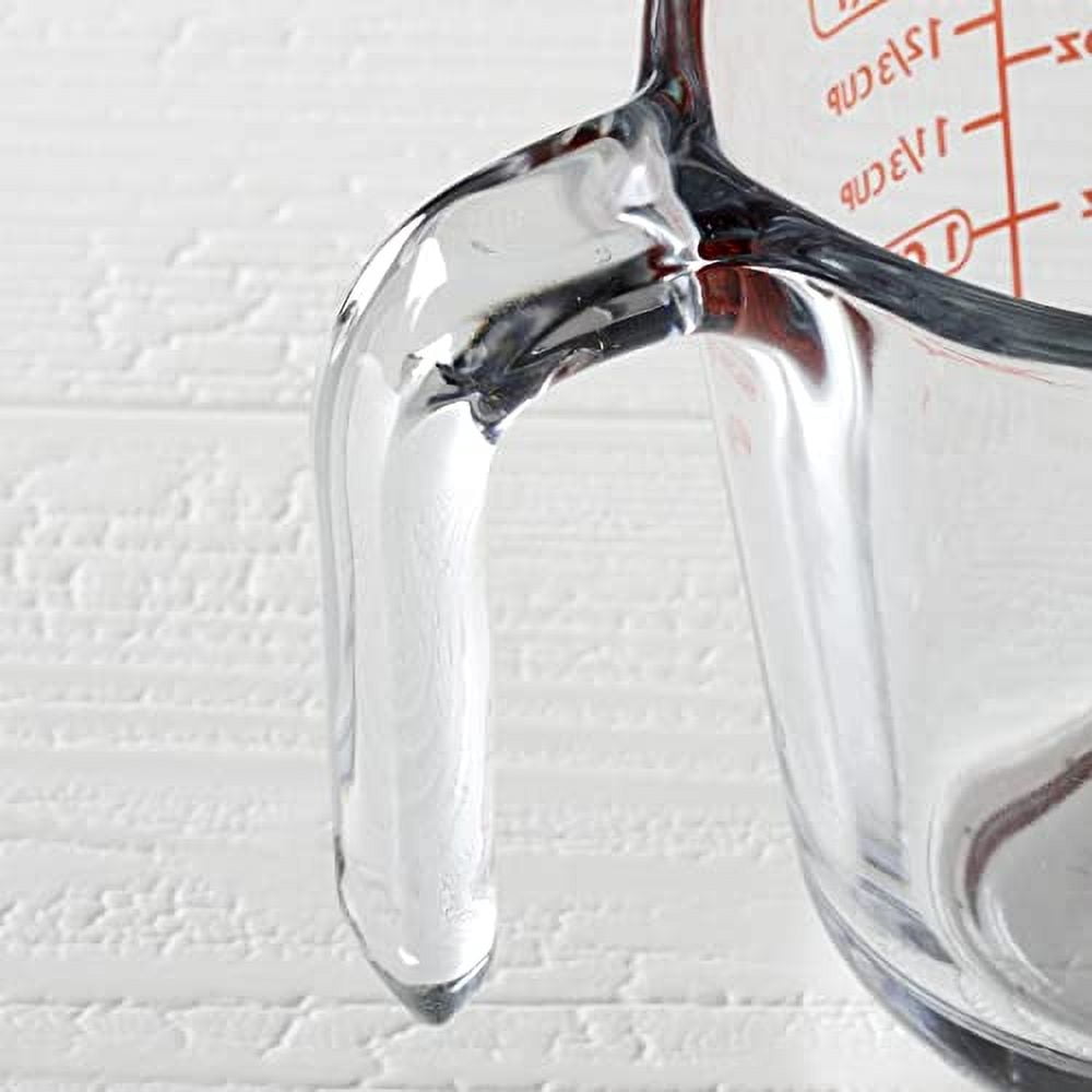 Anchor Hocking Glass Measuring Cups, 4 Piece Set (5 Ounce, 1 Cup, 2 Cup, 4 Cup liquid measuring cups) Set of 4 Clear