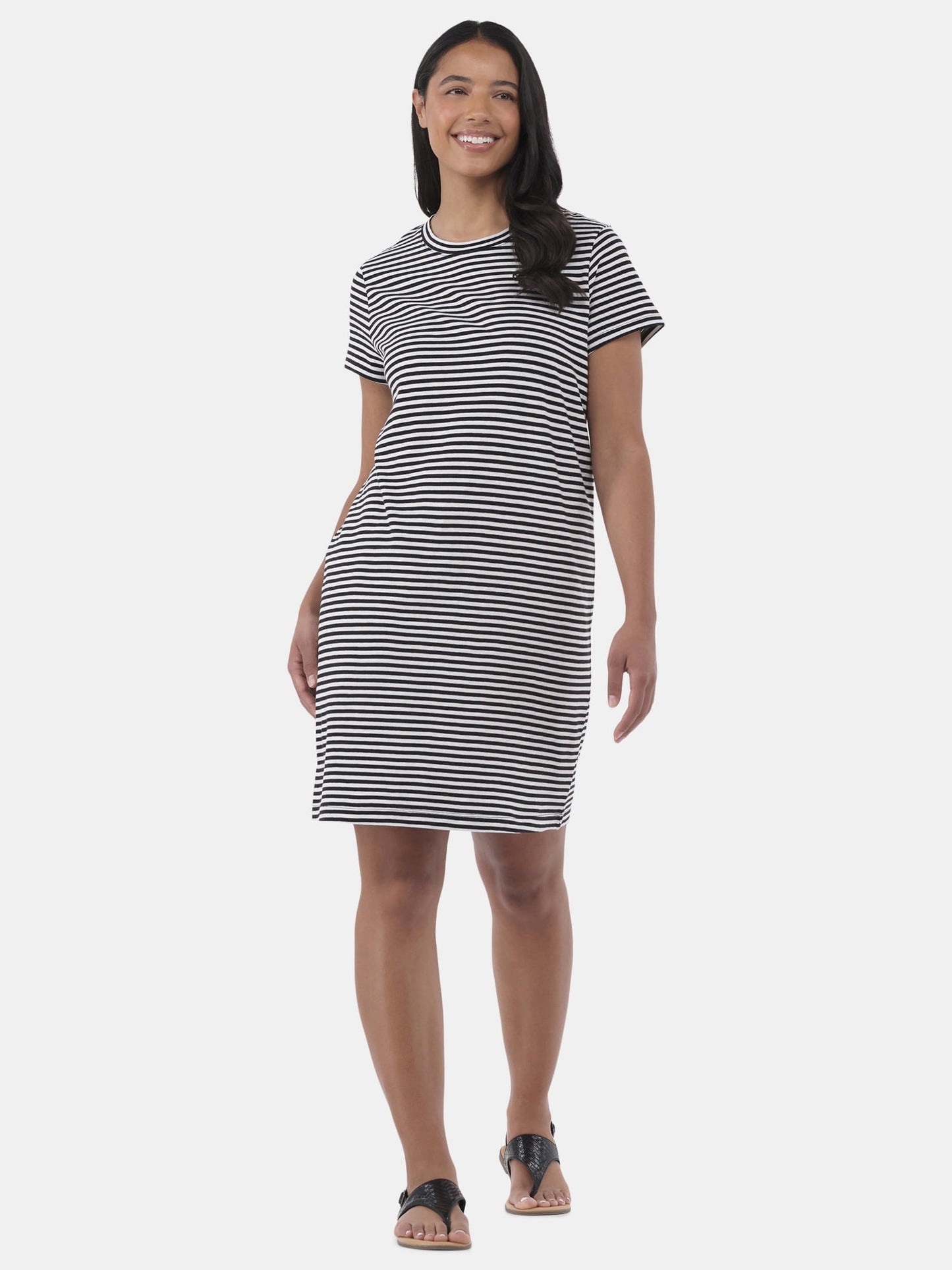 Time and Tru Women's Cotton T-Shirt Dress, Sizes XS-XXXL