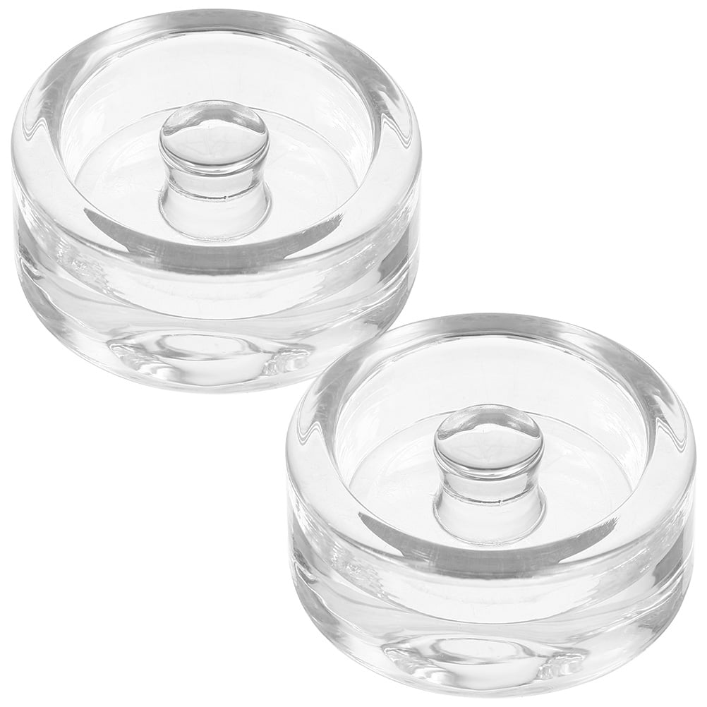 2Pcs Glass Fermentation Weights with Handle Pickle Bottle Glass Weight for Wide Mouth Jar
