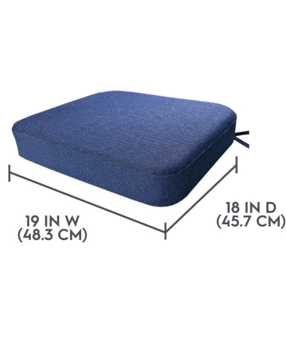 Better Homes & Gardens 19" x 18" Premium Navy Outdoor Seat Cushion