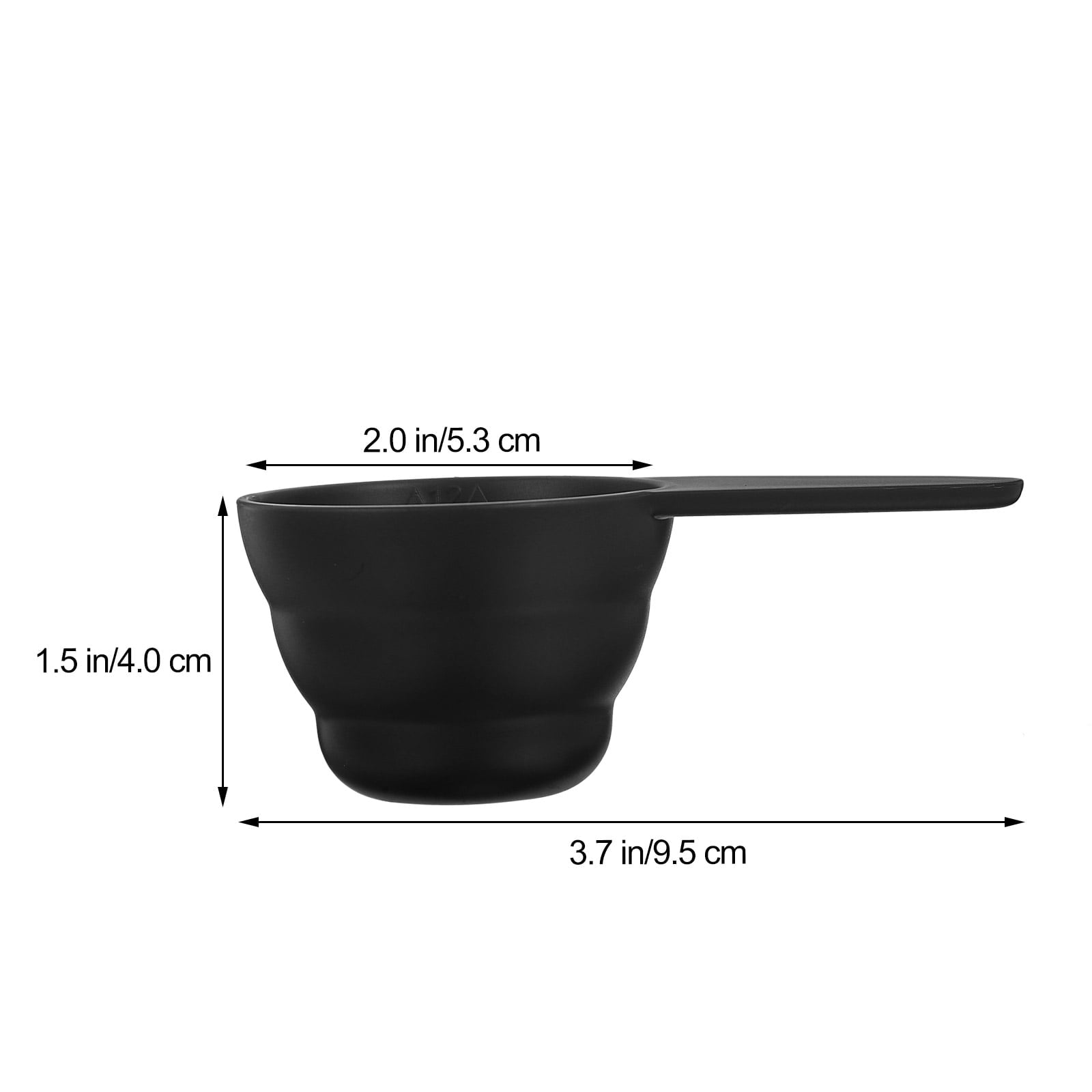 1/4 Cup Scoop 5Pcs Measure Spoon Scale Design Measure Spoon Measuring Spoon with Short Handle for Coffee Bar
