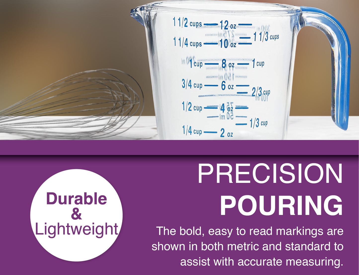 Arrow Plastic 00032 4-1/2 Cup Cool Grip Measuring Cup