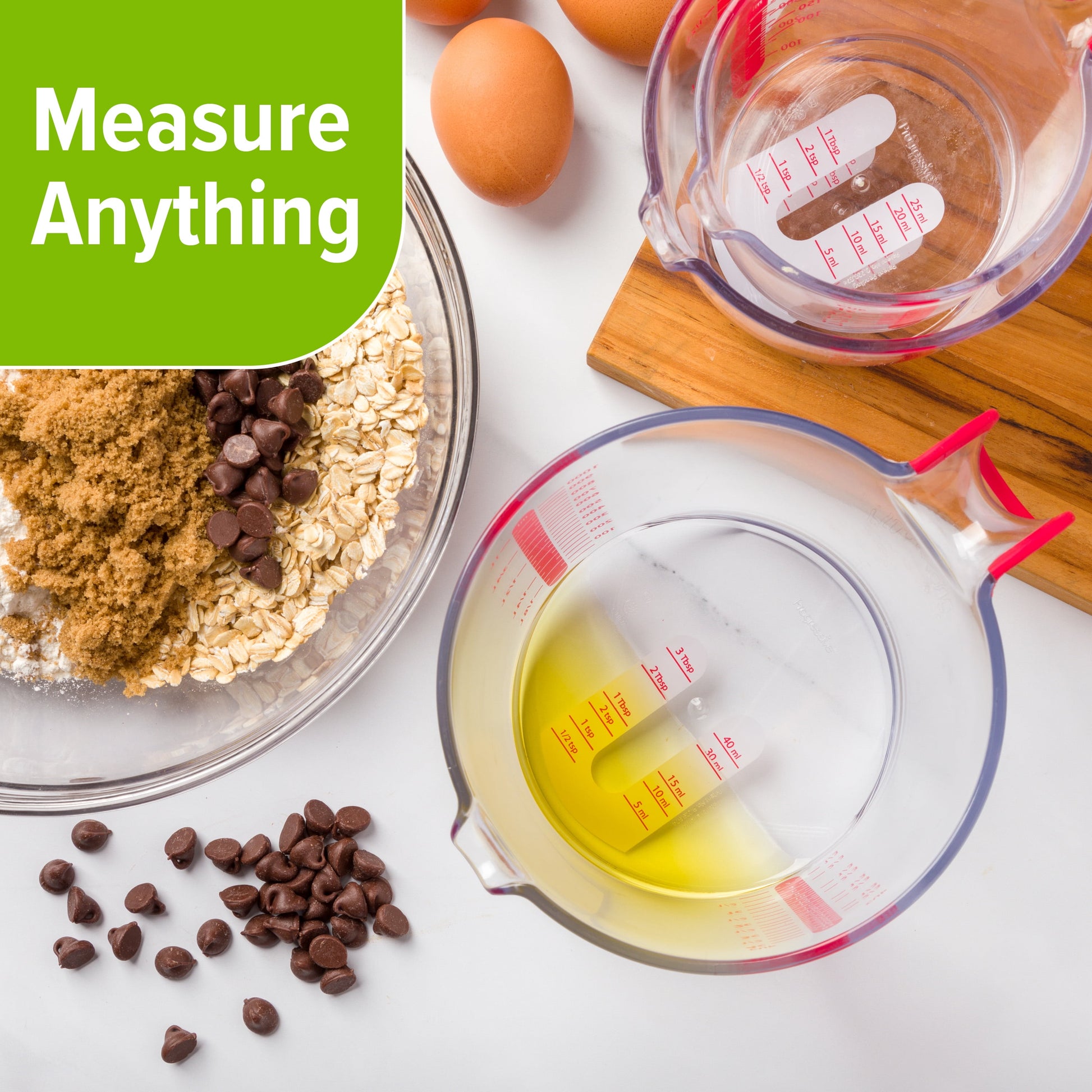 PrepSolutions 3 Piece Liquid Measuring Cup Set