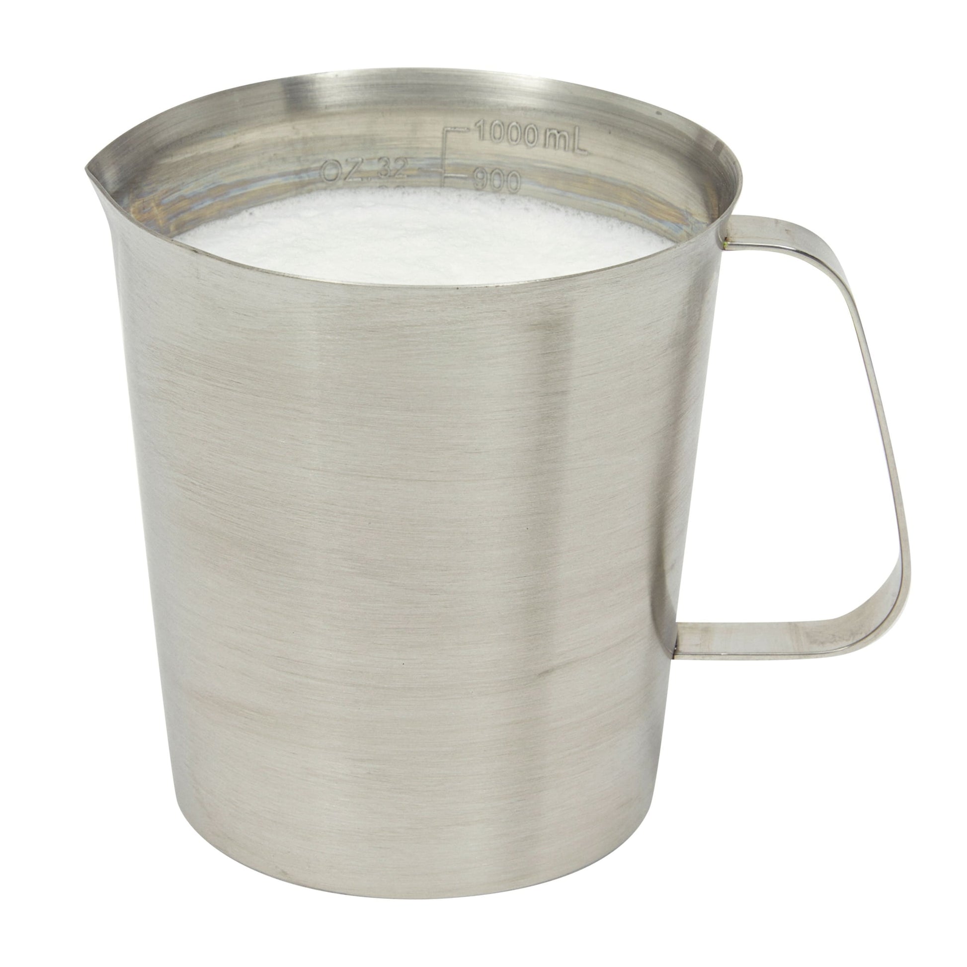 32 oz Stainless Steel Measuring Cup with Handle, 4 Cup Metal Pitcher with Ounces and Milliliters Marking (1000 ml)