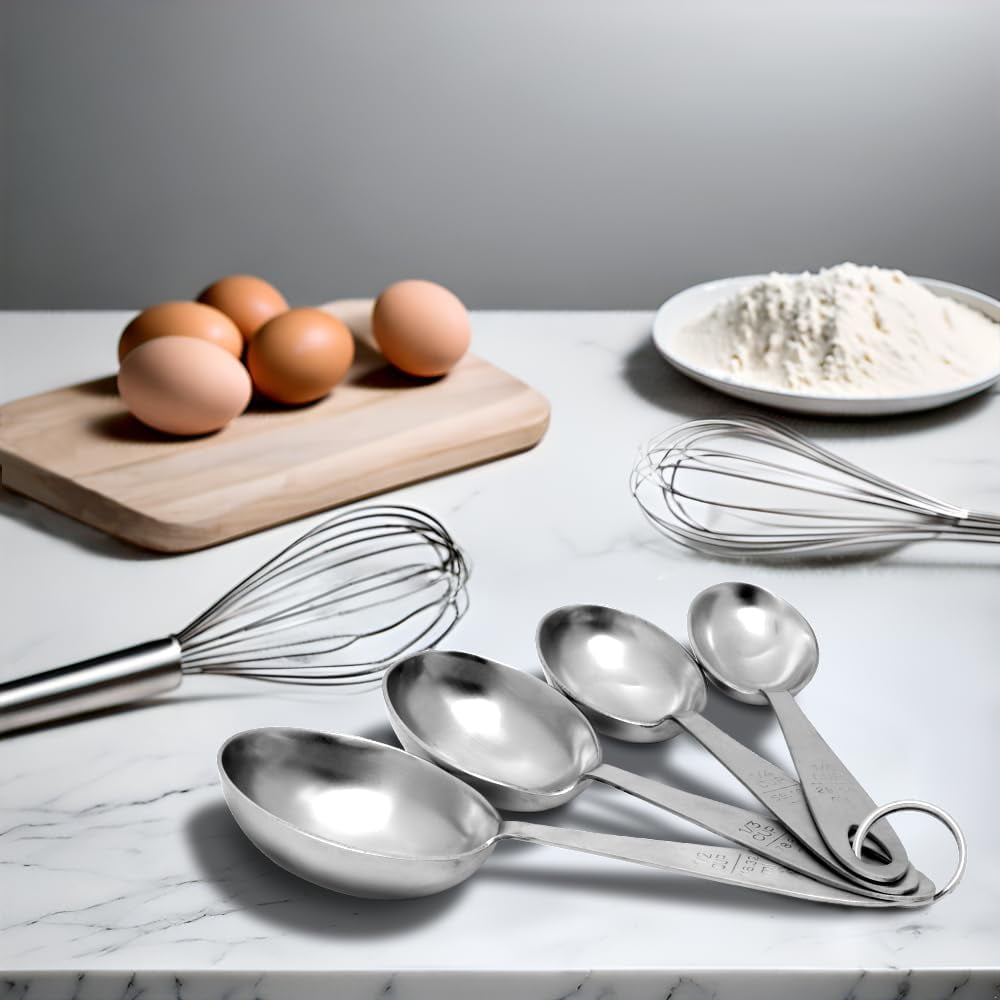 Lindy's 4-Pc Stainless Steel Measuring Scoop Set