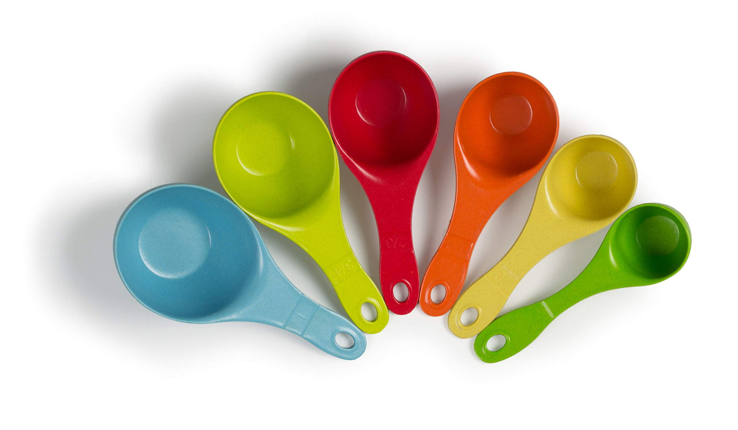 Architec ECUPS6C EcoSmart Purelast, 6 Piece Set, 1/4C, 1/3C, 1/2C, 2/3C, 3/4C, 1C, Measuring Cups, Multicolor