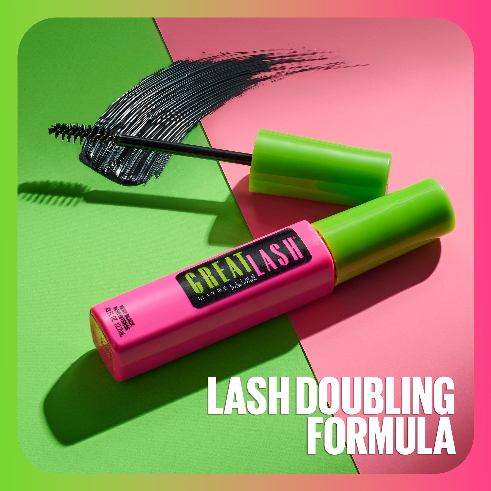 Maybelline Great Lash Lots of Lashes Washable Mascara, Brownish Black, 0.43 fl oz