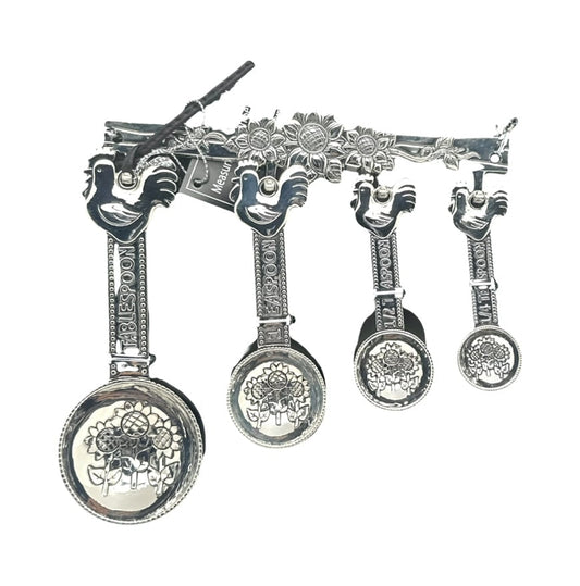 5pcs Rooster Sunflower Measuring Spoon Set