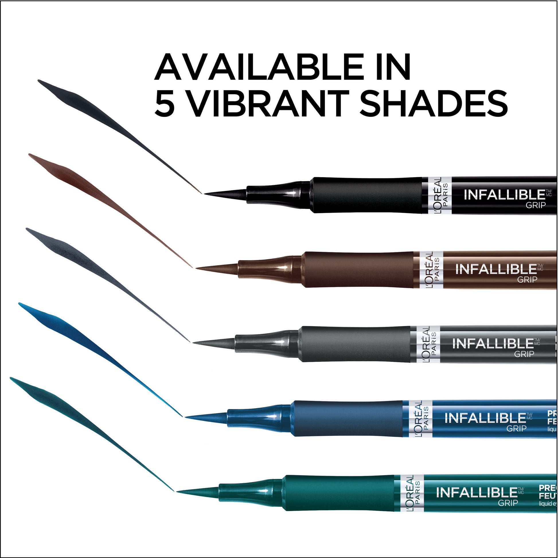 L'Oreal Paris Infallible Precision Felt Waterproof Eyeliner, Black, 0.03 fl oz
