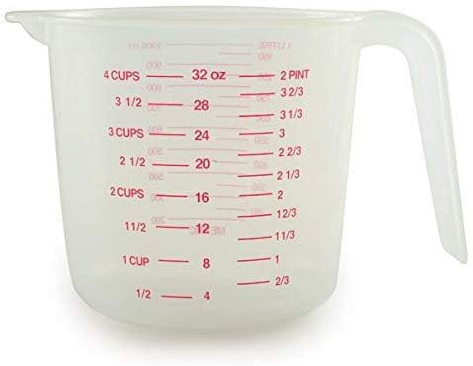 Norpro 4-Cup Capacity Plastic Measuring Cup 2-Pack