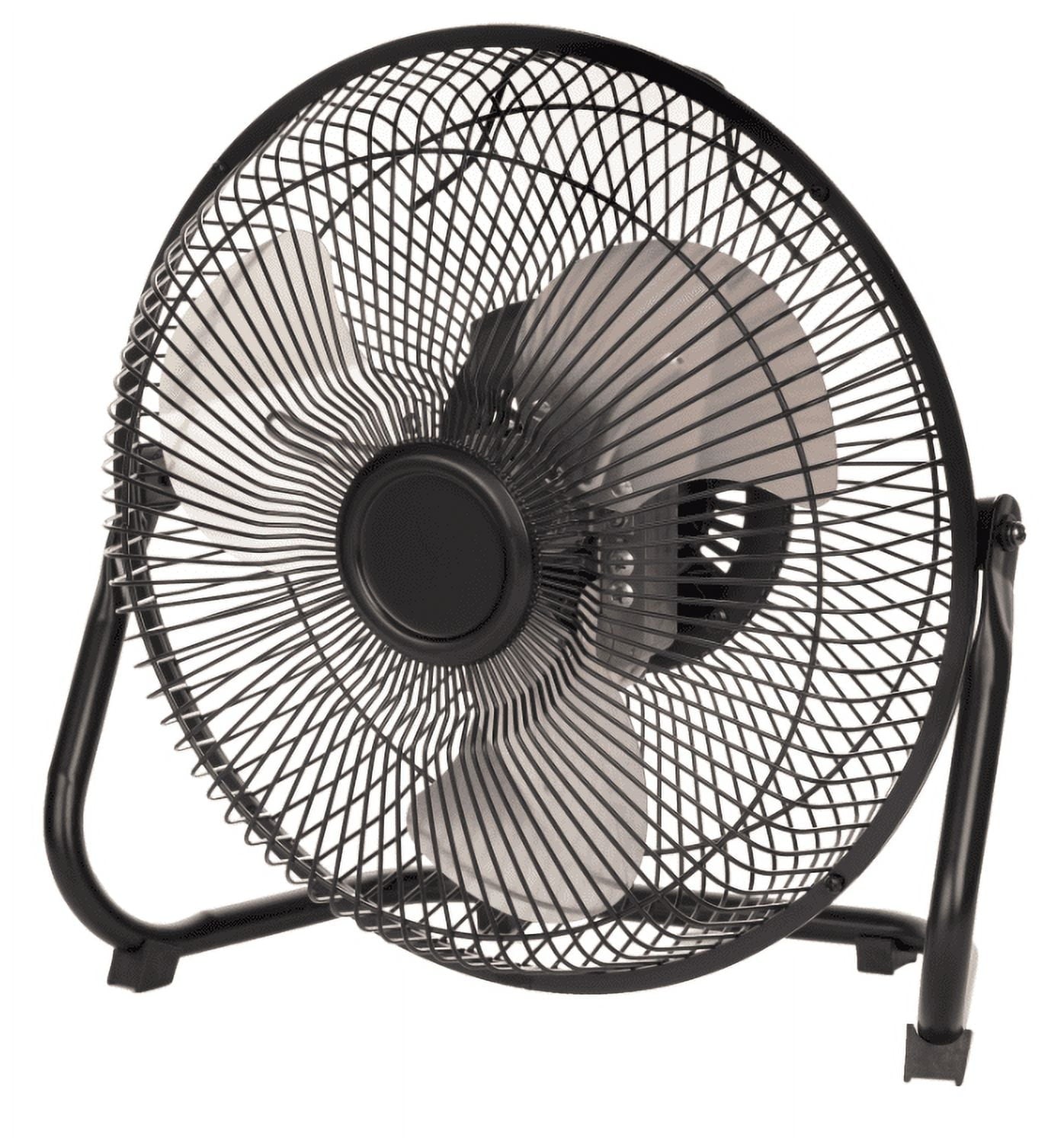 Mainstays 9" 3-Speed High Velocity Wall Mountable Black New Floor Fan