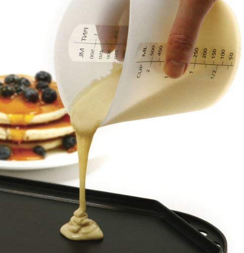 Norpro Silicone Measuring Stir and Pour Measure 4 Cups, Flexible, Dishwasher Safe