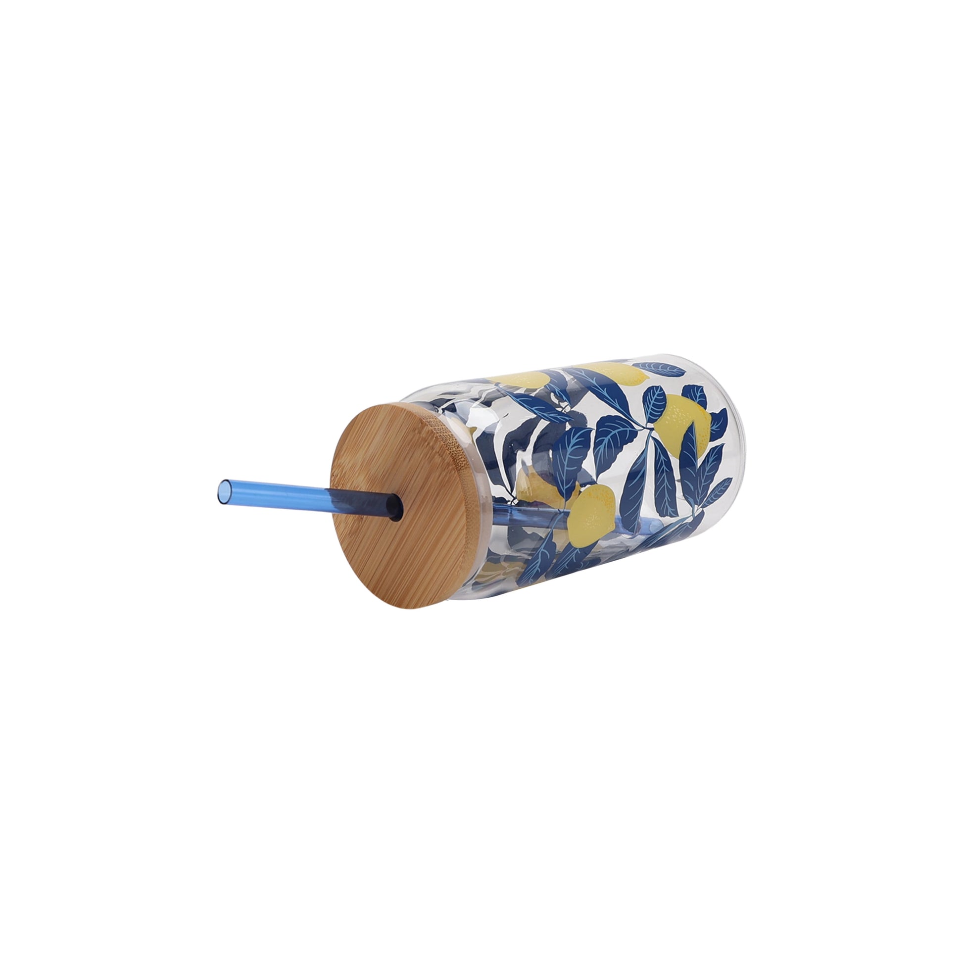 Mainstays by Becky G. & Alejandra 20-Ounce Acrylic Can Shape Tumbler, Lemon & Blue