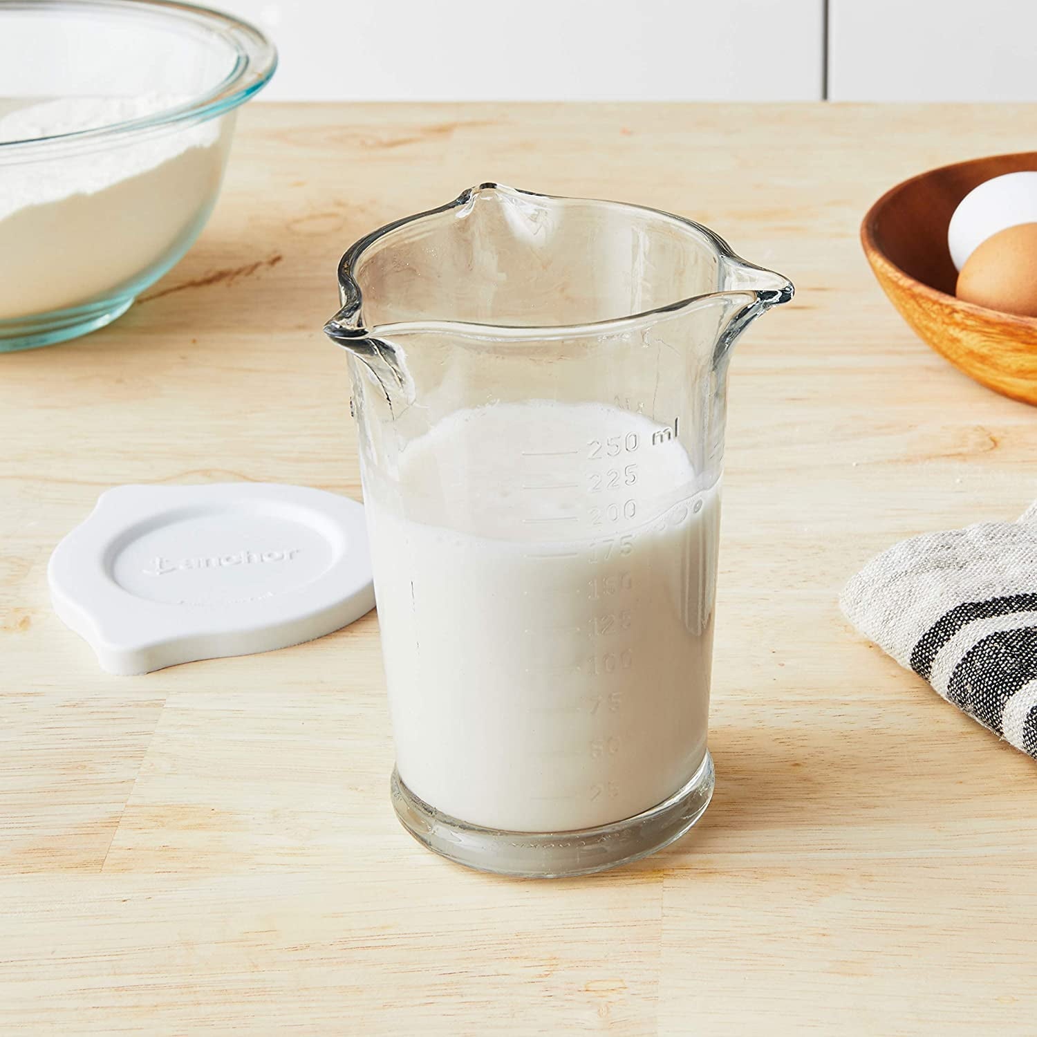 Anchor Hocking 8oz Glass Measuring Cup, triple pour