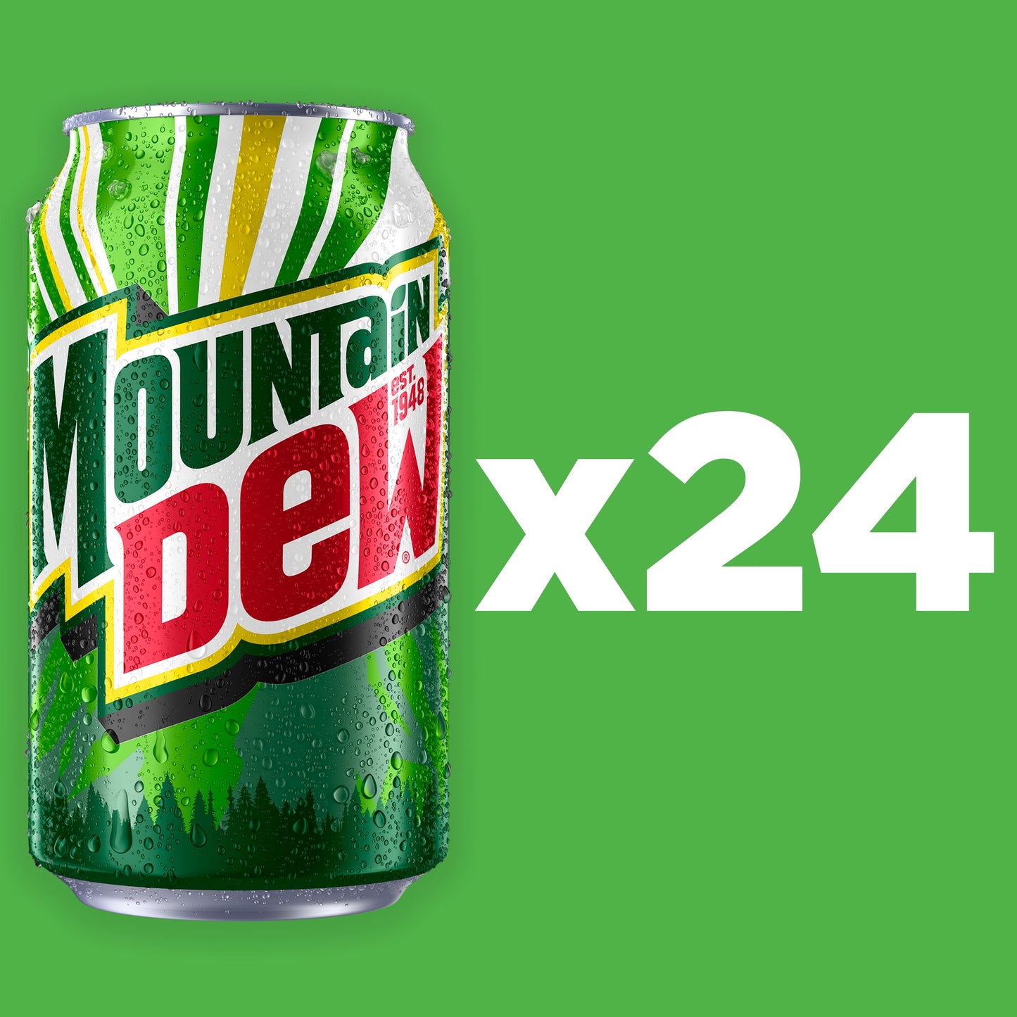 Mountain Dew Citrus Soda, 12 fl oz 24 Pack Cans