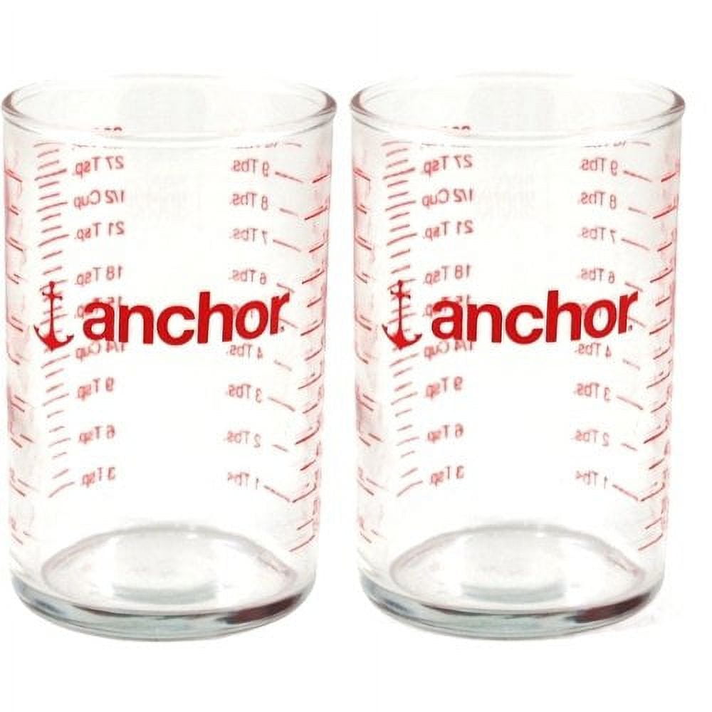 Anchor Hocking 91016l12 5 Oz Glass Measuring Glass (Pack of 2)