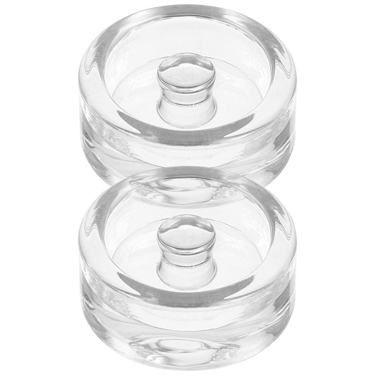 2Pcs Glass Fermentation Weights with Handle Pickle Bottle Glass Weight for Wide Mouth Jar