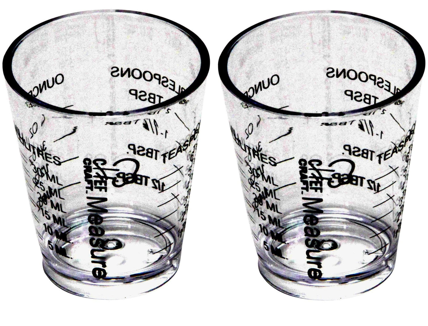 Chef Craft Measurer, 1-Ounce (Value 2-Pack)
