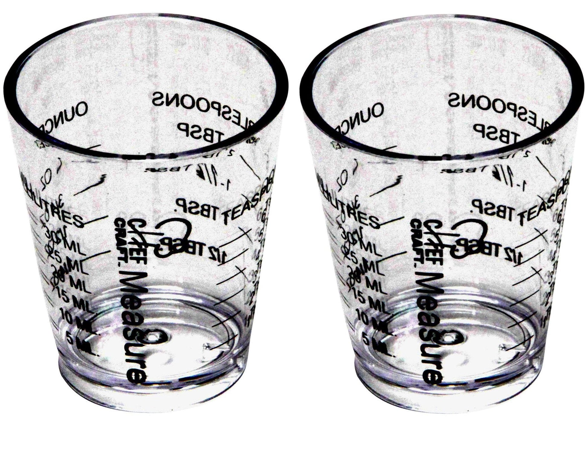 Chef Craft Measurer, 1-Ounce (Value 2-Pack)