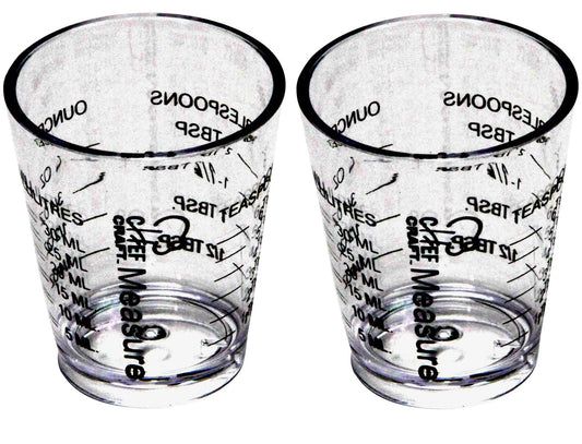 Chef Craft Measurer, 1-Ounce (Value 2-Pack)