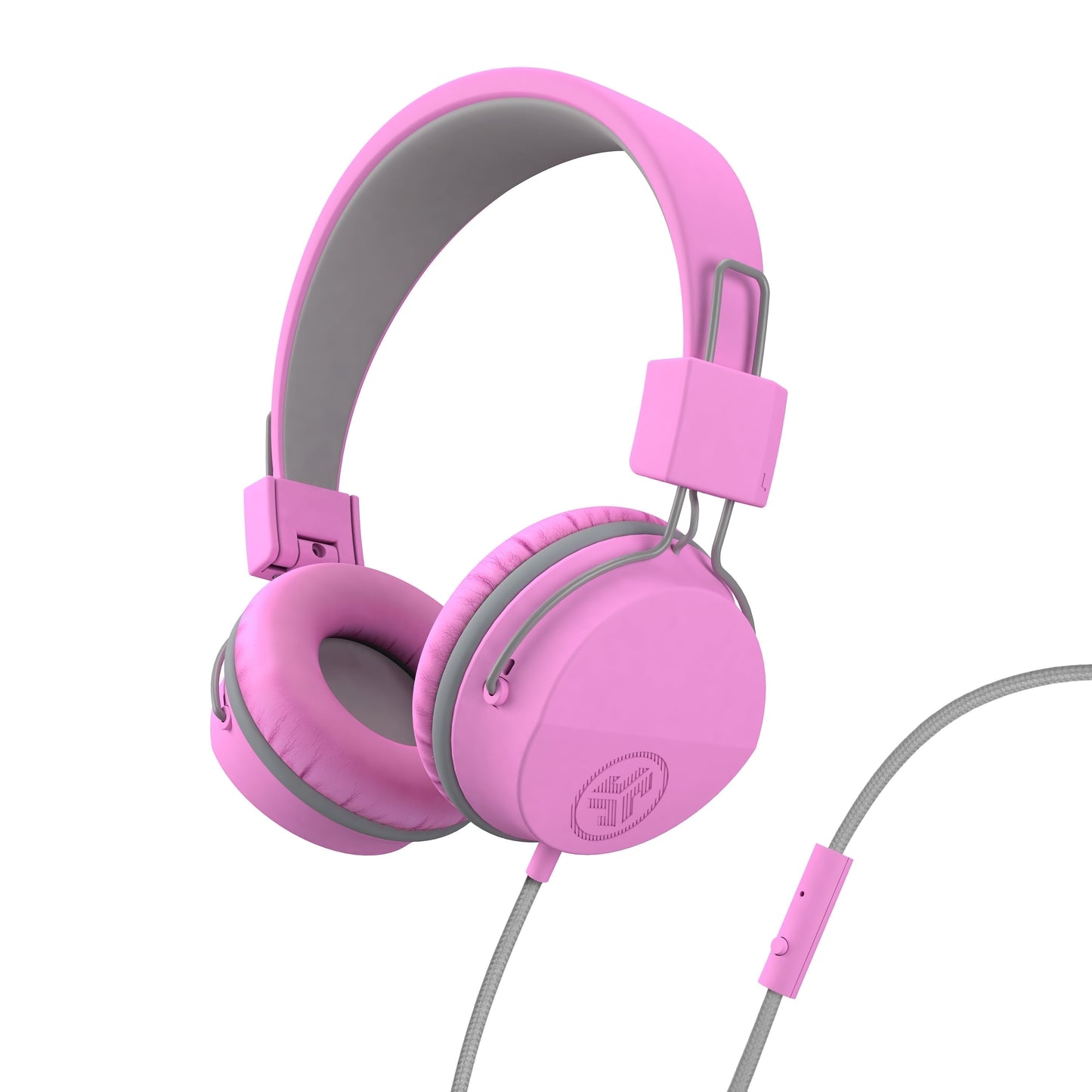 JLab JBuddies Studio On-Ear Kids Wired Headphones, Blue/Green, Studio Volume Safe, Volume Limiter, Folding, Adjustable, Noise Isolation, with Mic
