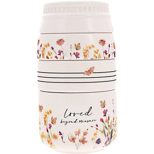 Loved - 6" x 3.25" Stackable Measuring Cups