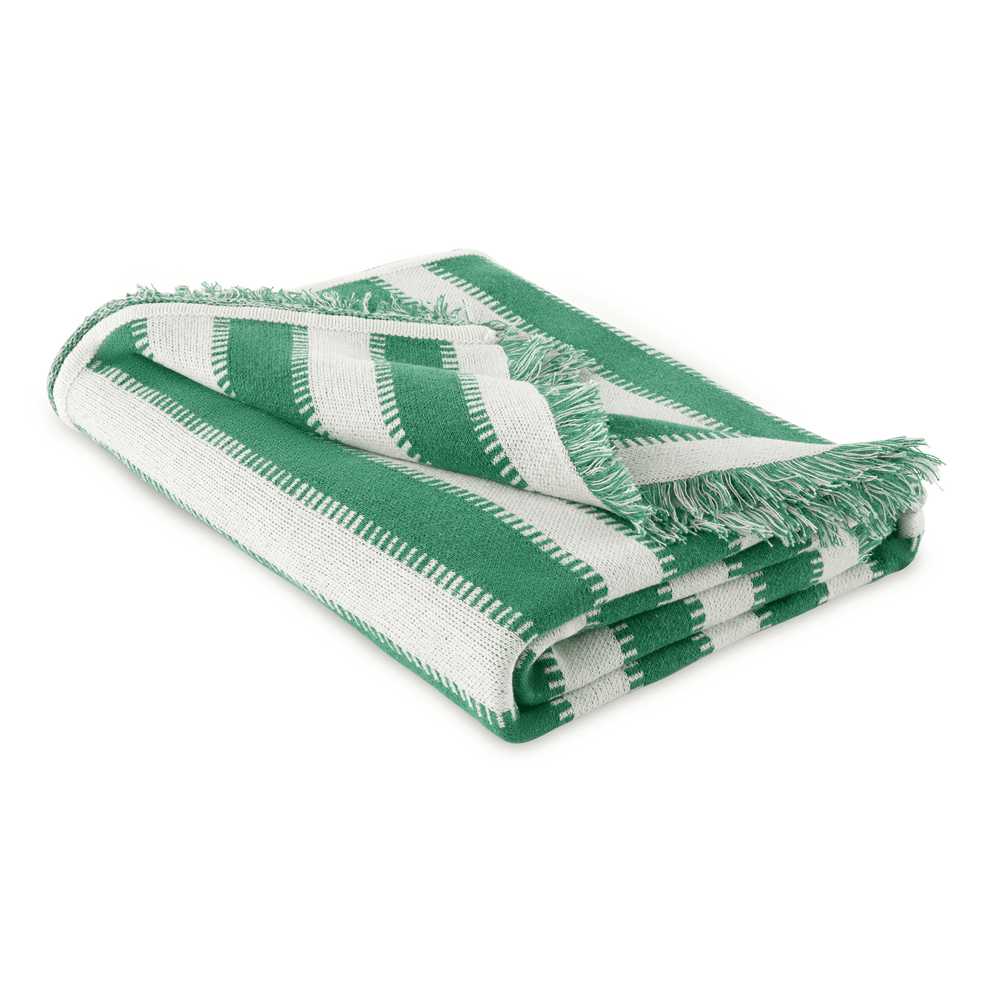Mainstays by Becky G. & Alejandra Tapestry Knit Throw, Blue Stripe, 50" x 60"