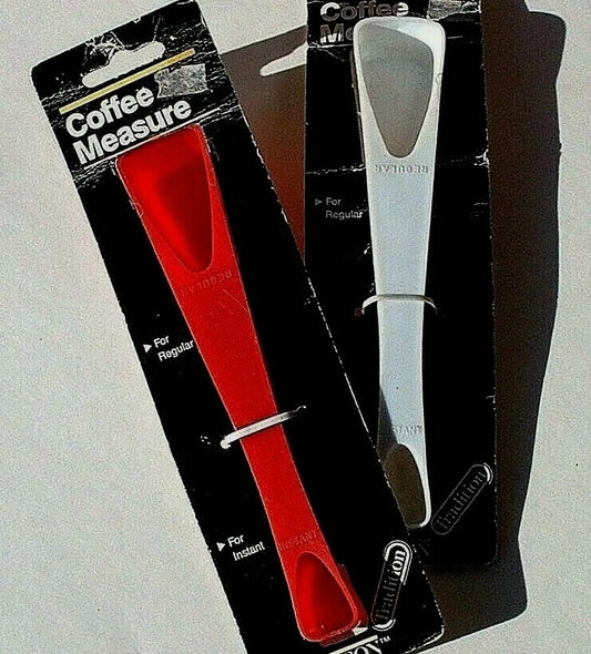 Set Of 2 Aronson Coffee Measure For Regular & Instant Coffee Plastic