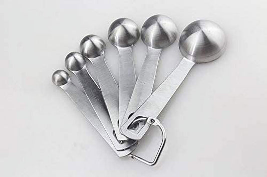 TECHTONGDA Stainless Steel Measuring Spoons Set 6 Pieces New