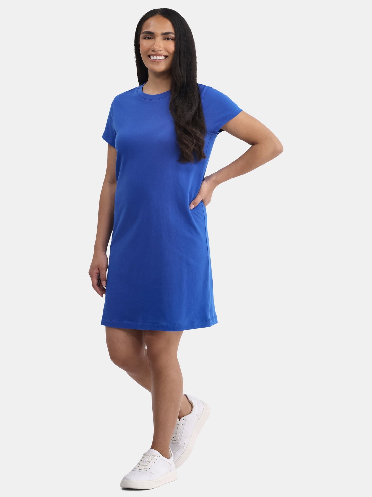 Time and Tru Women's Cotton T-Shirt Dress, Sizes XS-XXXL