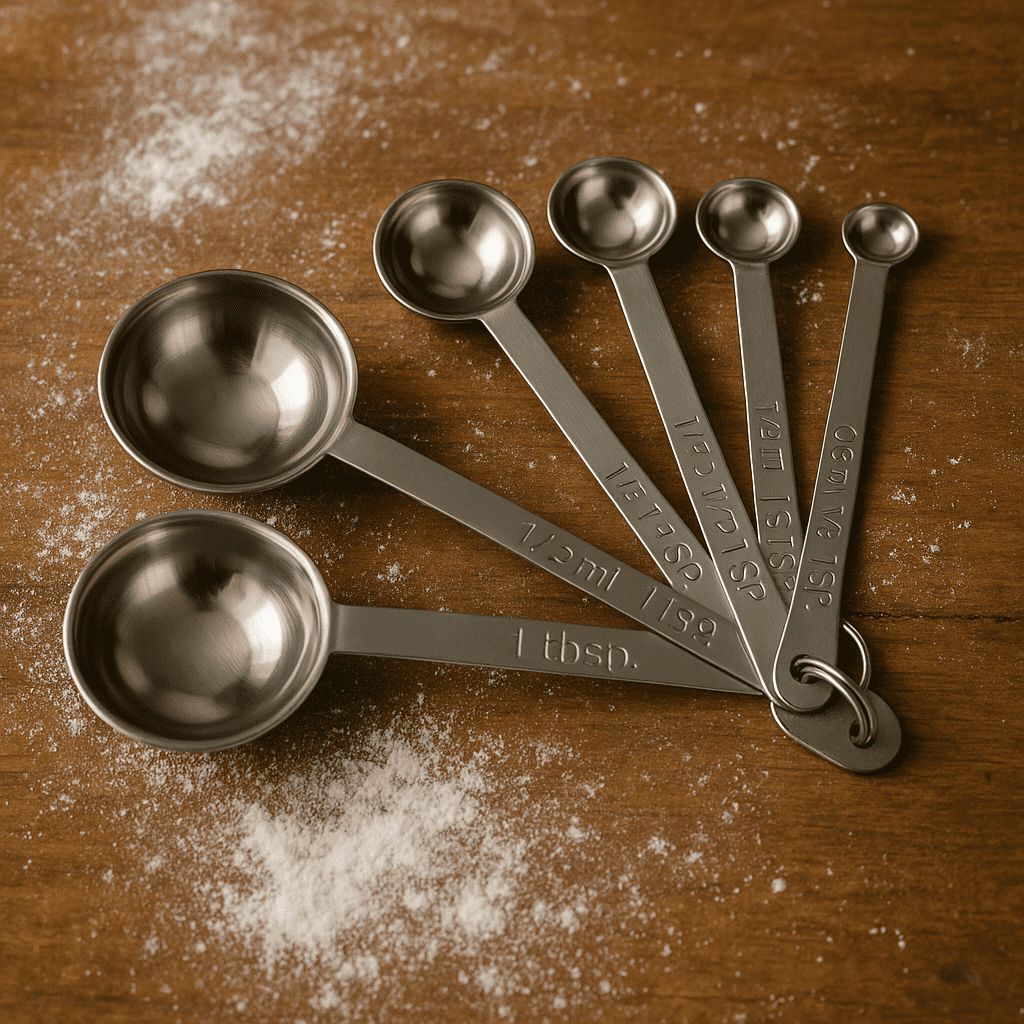 6-Piece Stainless Steel Measuring Spoons Set – 18/8 Rustproof Metal Spoons with Engraved Markings – Dishwasher Safe Nested Set for Baking, Cooking, Spices, Dry and Liquid Ingredients