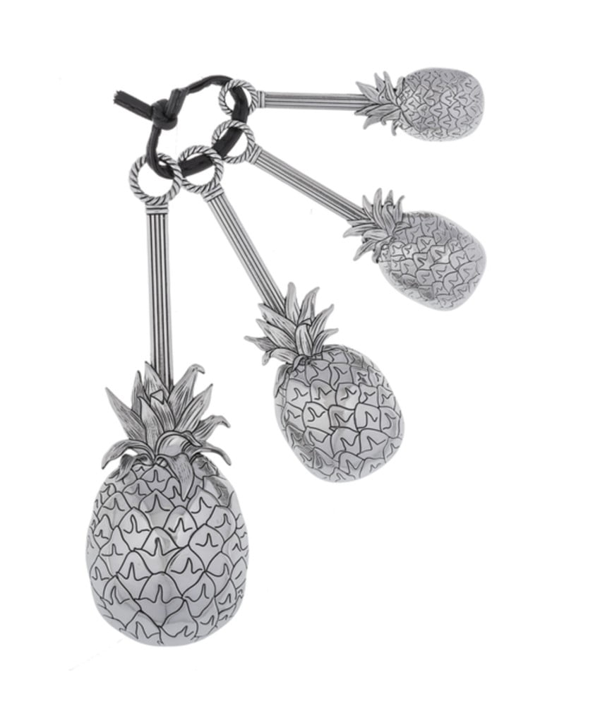 Ganz Measuring Spoons Witho Color - Pineapples (4 Piece Set)