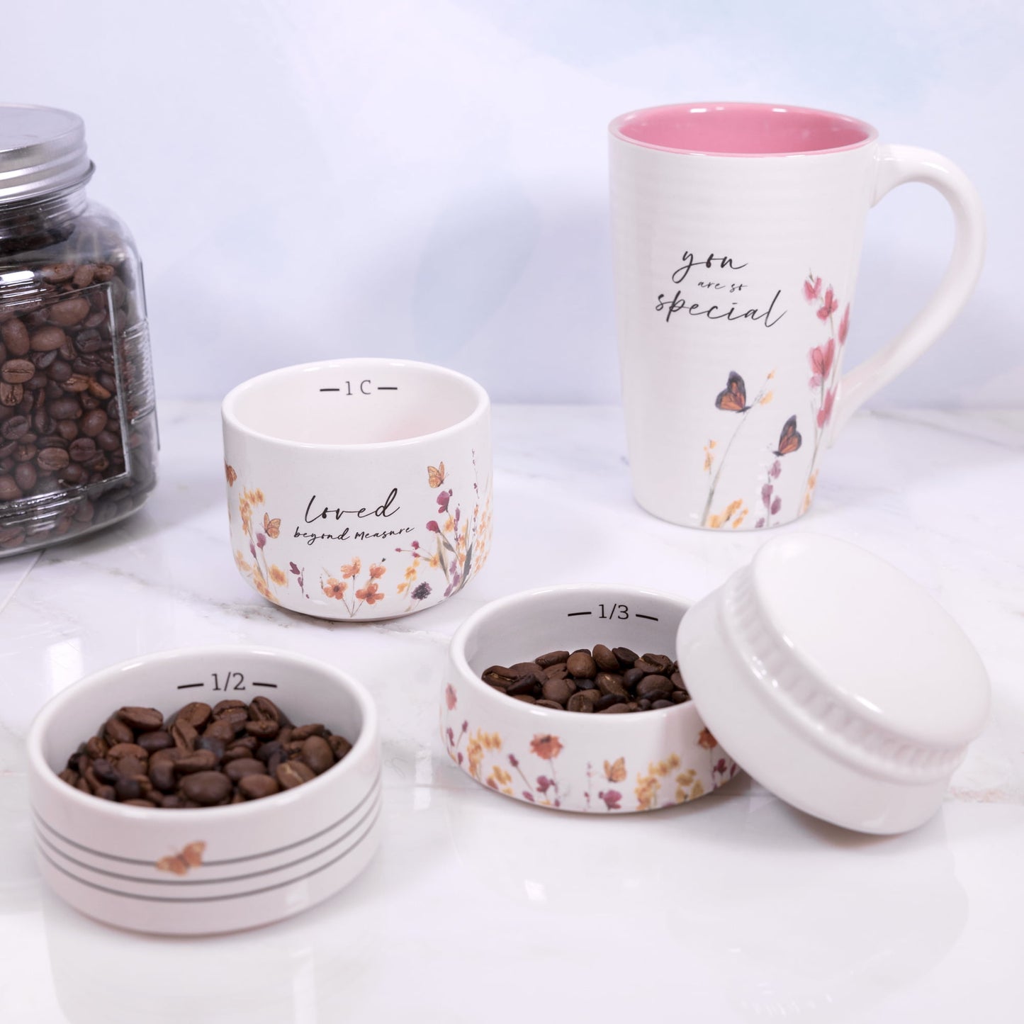 Loved - 6" x 3.25" Stackable Measuring Cups