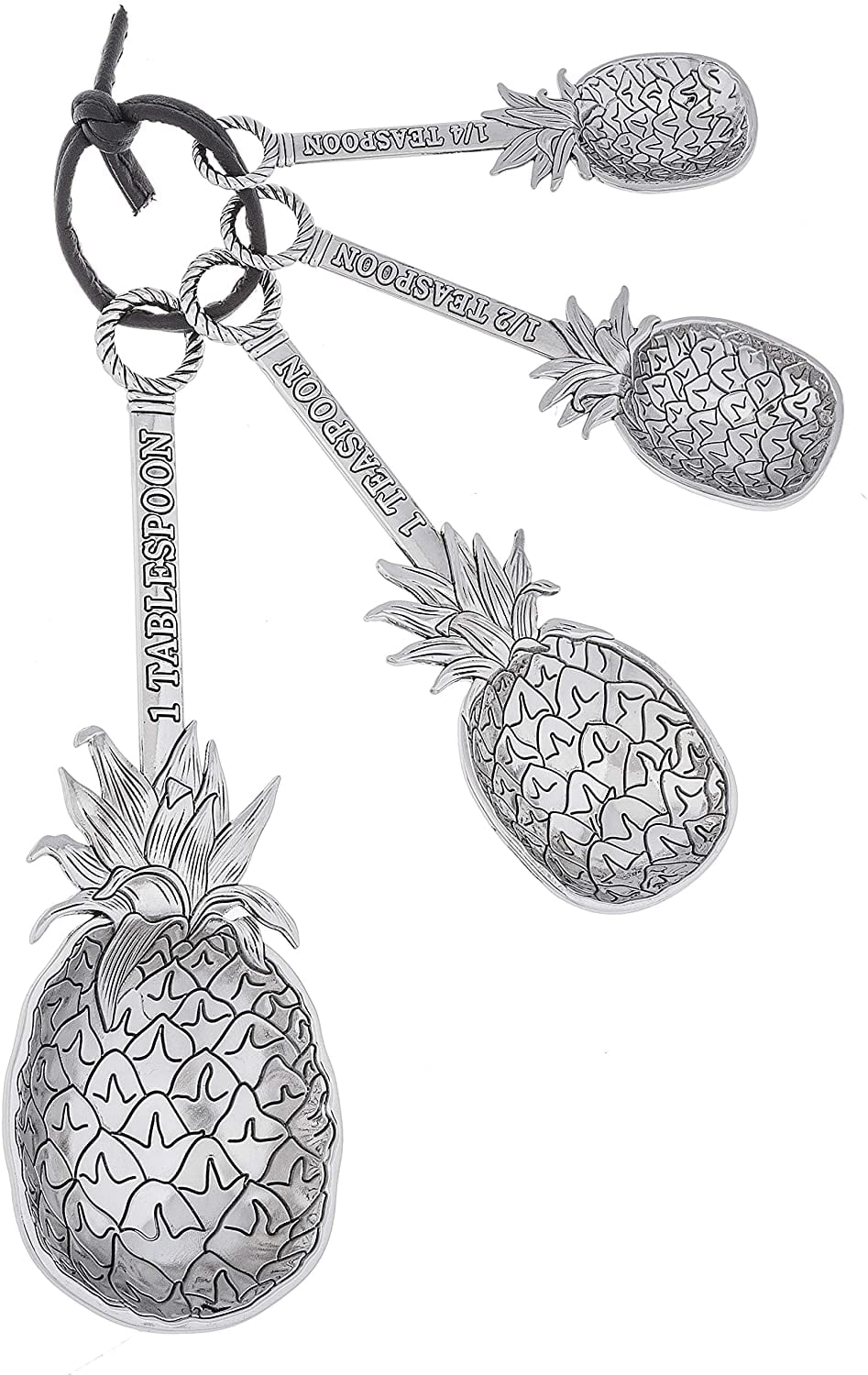 Ganz Measuring Spoons Witho Color - Pineapples (4 Piece Set)