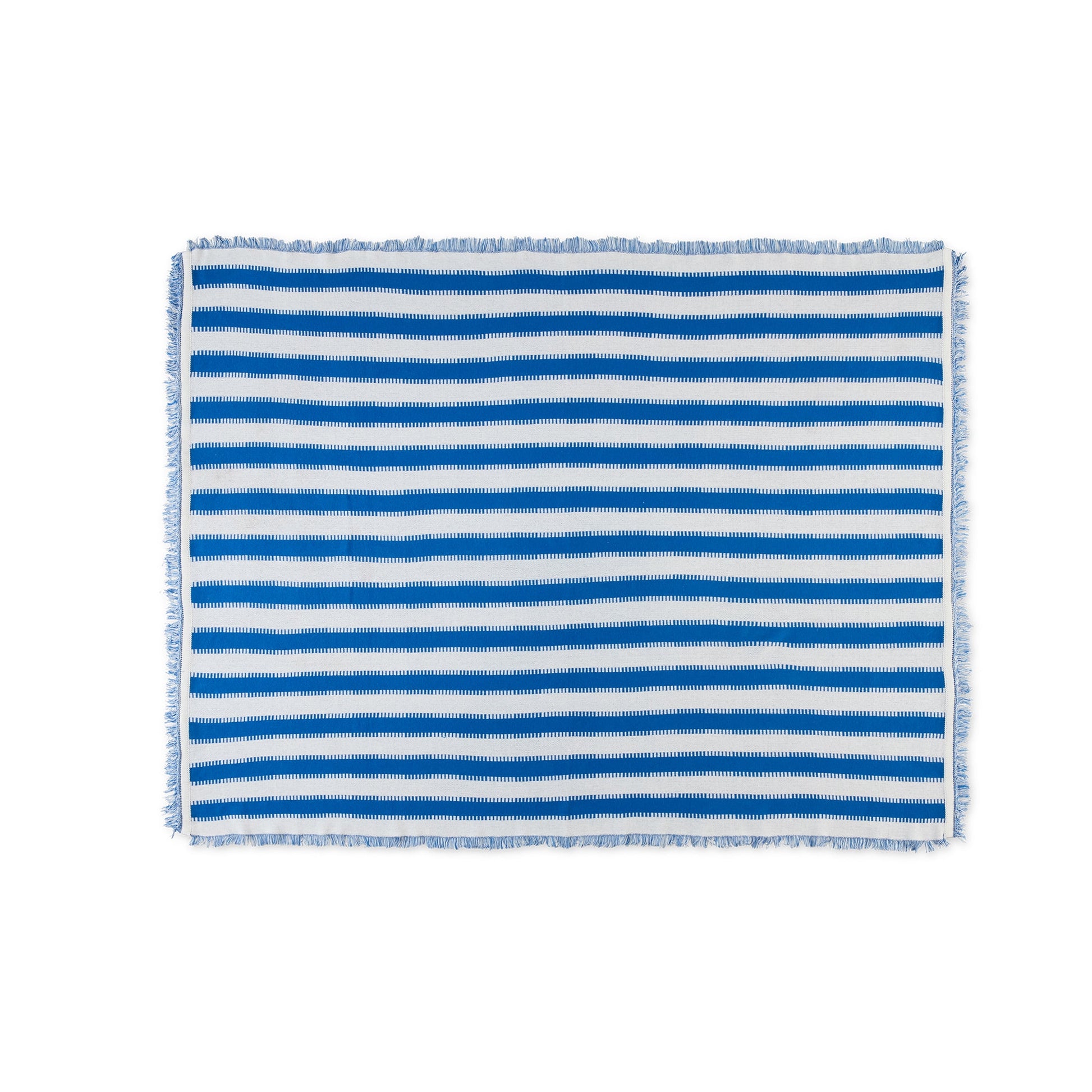 Mainstays by Becky G. & Alejandra Tapestry Knit Throw, Blue Stripe, 50" x 60"