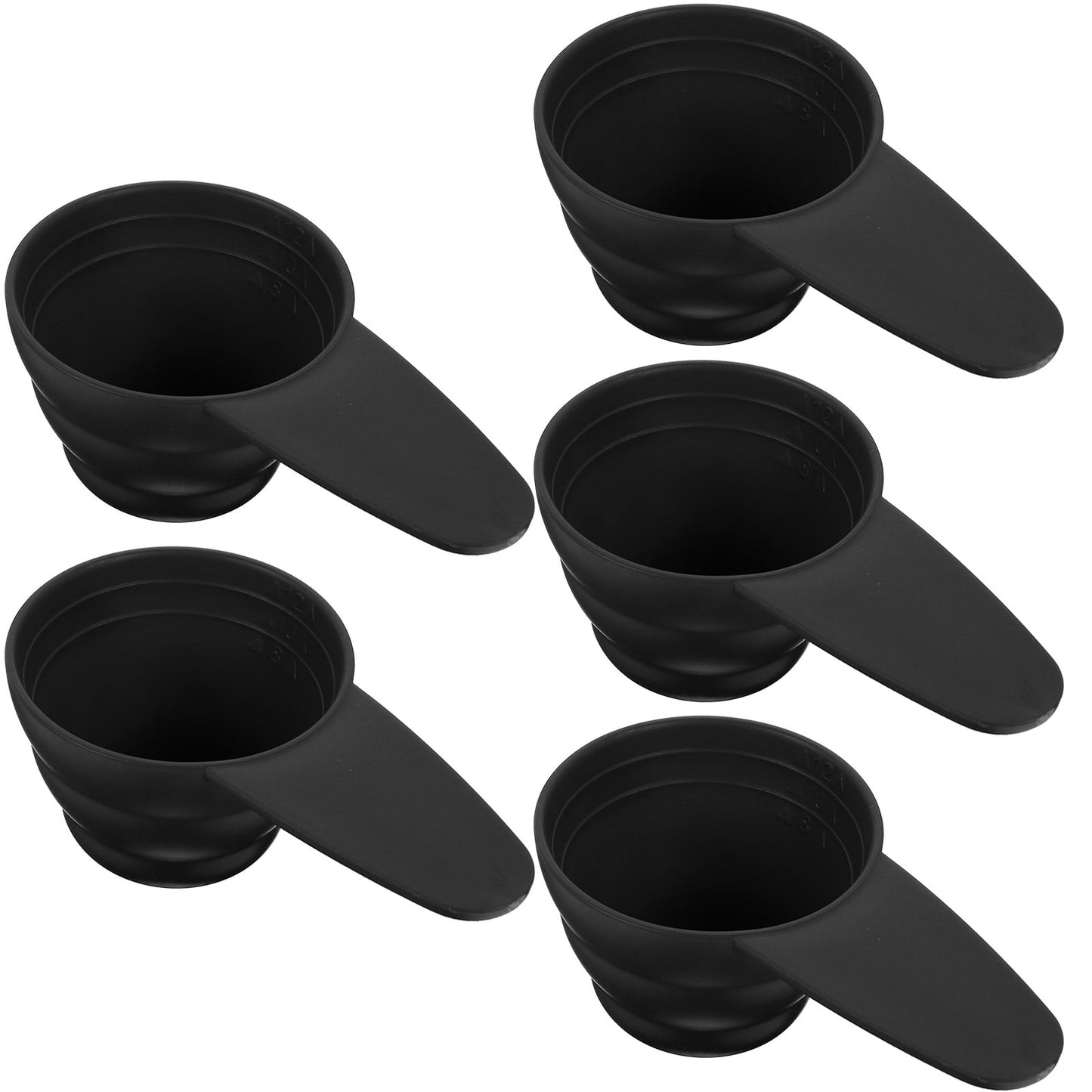 1/4 Cup Scoop 5Pcs Measure Spoon Scale Design Measure Spoon Measuring Spoon with Short Handle for Coffee Bar