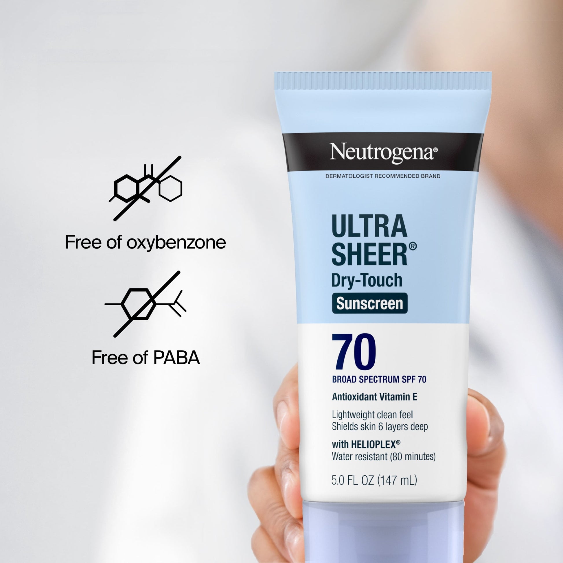 Neutrogena Ultra Sheer Dry-Touch SPF 70 Sunscreen Lotion, 5 fl. oz