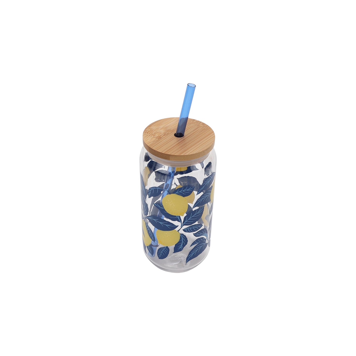 Mainstays by Becky G. & Alejandra 20-Ounce Acrylic Can Shape Tumbler, Lemon & Blue
