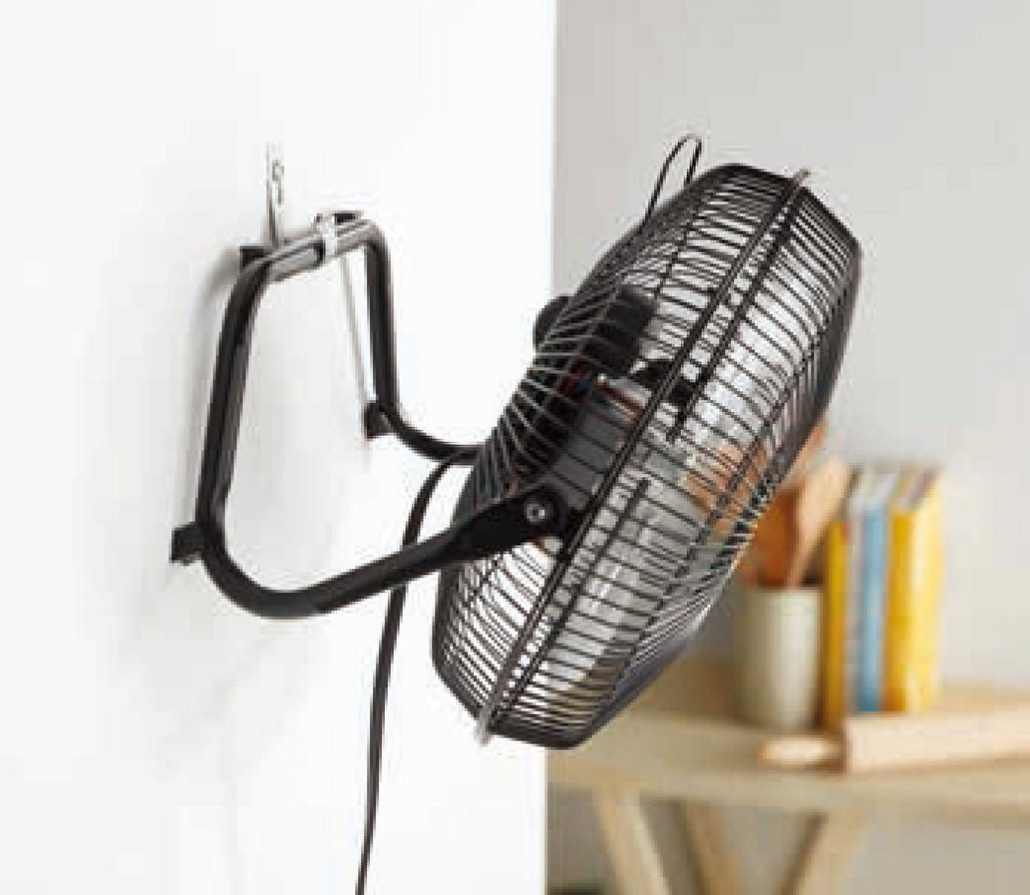 Mainstays 9" 3-Speed High Velocity Wall Mountable Black New Floor Fan