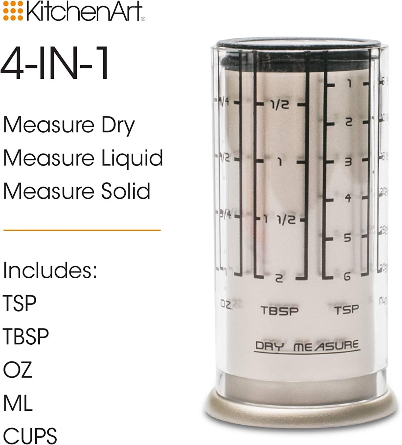 KitchenArt Pro Mini Adjust-A-Cup 2 Tbsp. Metric/Standard Units