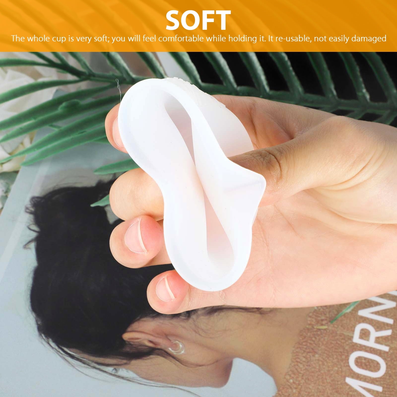 3pcs 100ml Silicone Measuring Cups for Resin, TSV Resin Mixing Cups Non-Stick, Reusable Mixing Cups  for Epoxy Resin, Art, Waxing