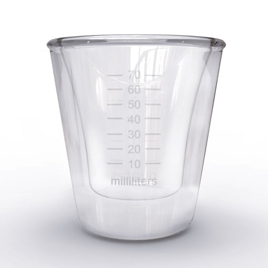 rattleware 3oz Glass, Double Wall, Graduated, 02169
